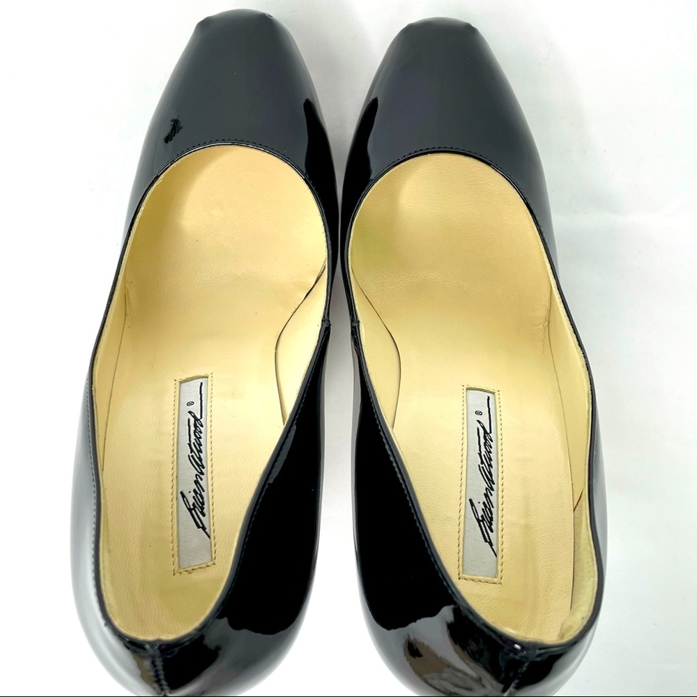 Brian Atwood Black Patent Leather Platform Pumps - Picture 6 of 10
